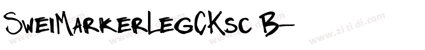 SweiMarkerLegCKsc B字体转换